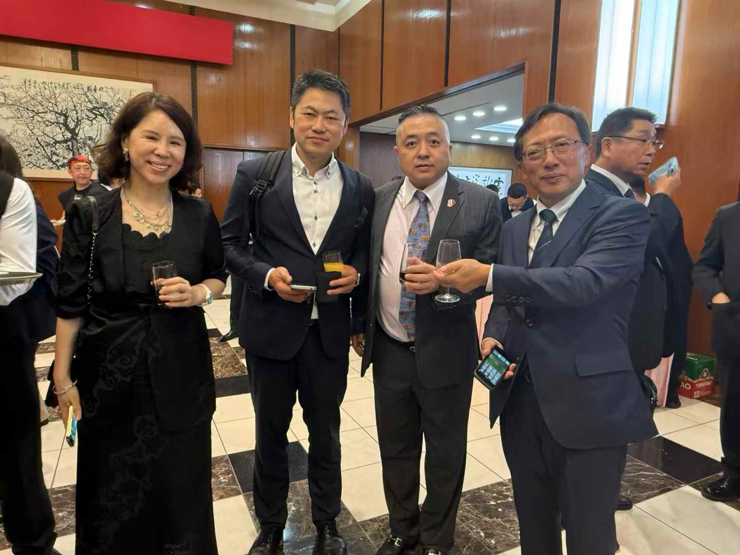 受大使馆邀请参加中国山梨友好交流会